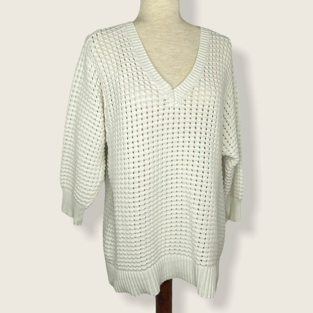 EUC | Preswick & Moore | Knitted Sweater | Ivory | 1X